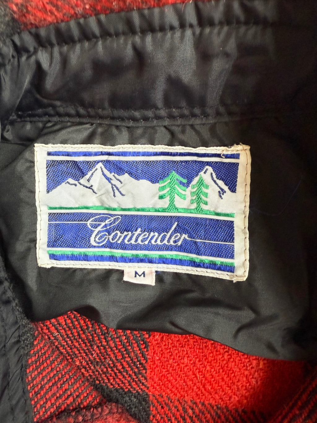 Vintage Wool and Silk Blend Buffalo Plaid Flannel