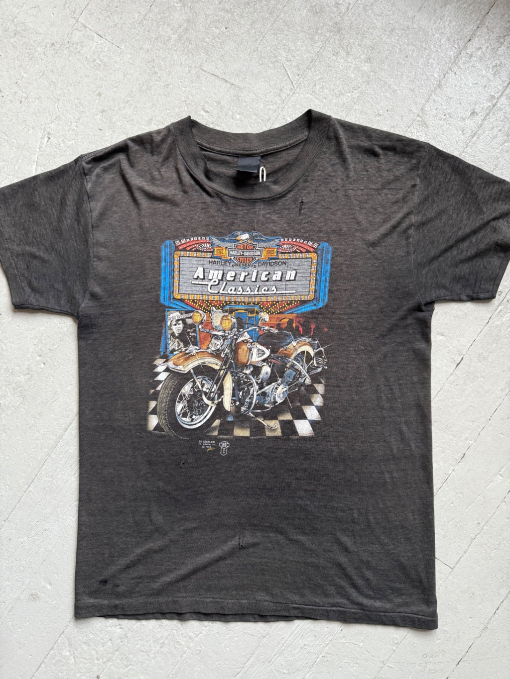 1989 Harley 3D Emblem Tee 