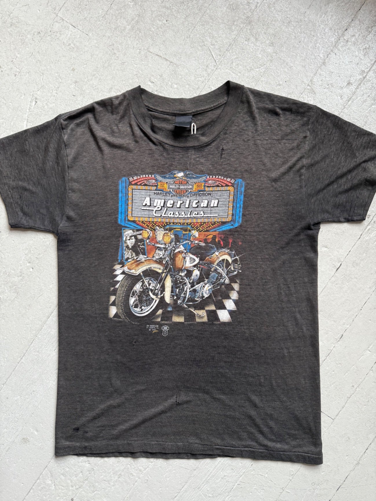 1989 Harley 3D Emblem Tee 