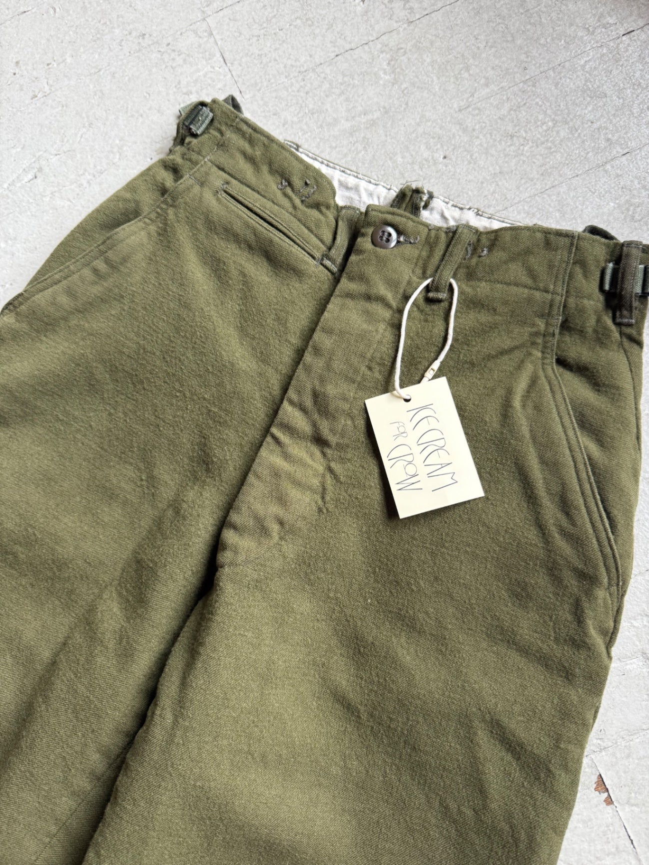 1950s Army Drab Wool Field Trousers