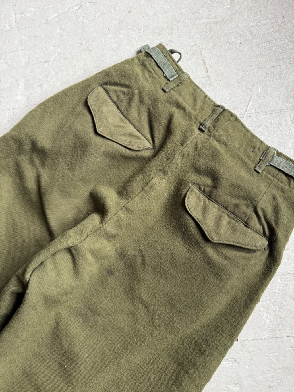 1950s Army Drab Wool Field Trousers