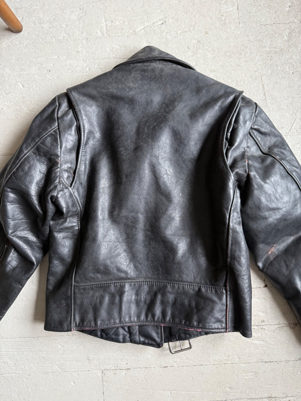 1970s Leather Biker Jacket