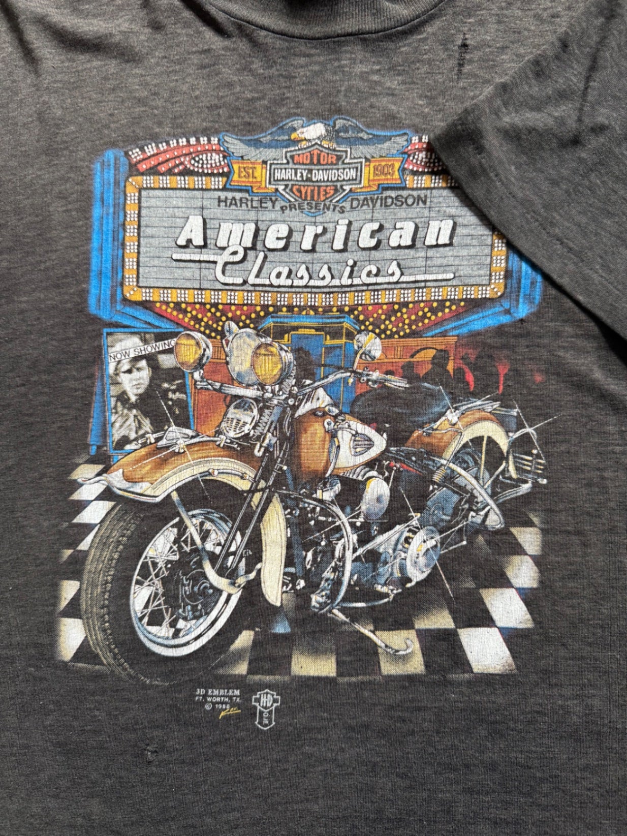 1989 Harley 3D Emblem Tee 