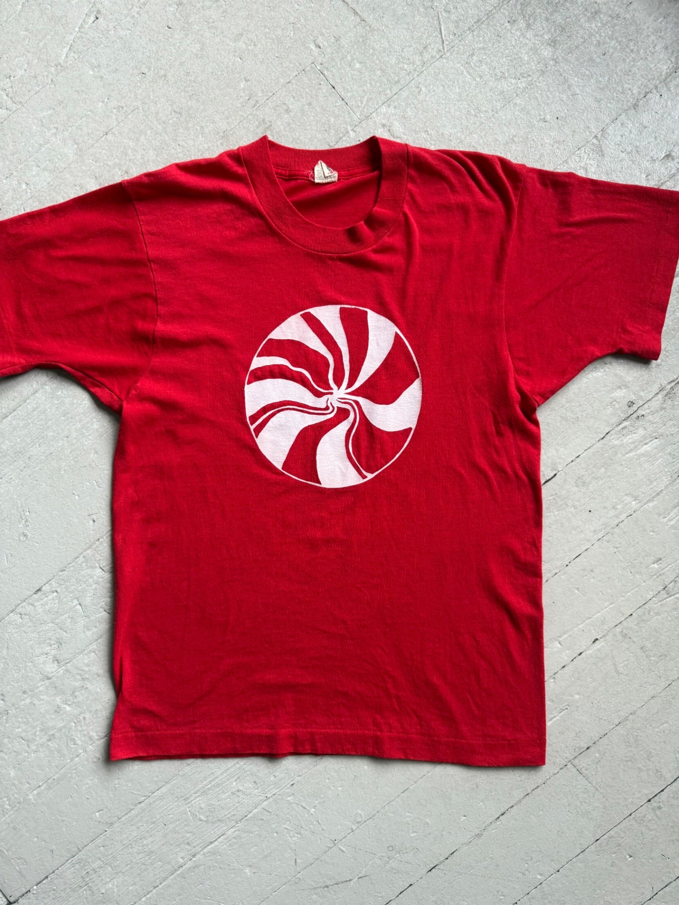 Vintage White Stripes Peppermint Tee