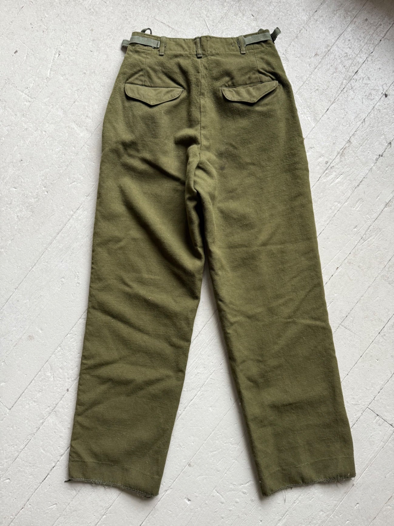 1950s Army Drab Wool Field Trousers – Ice Cream for Crow Vintage