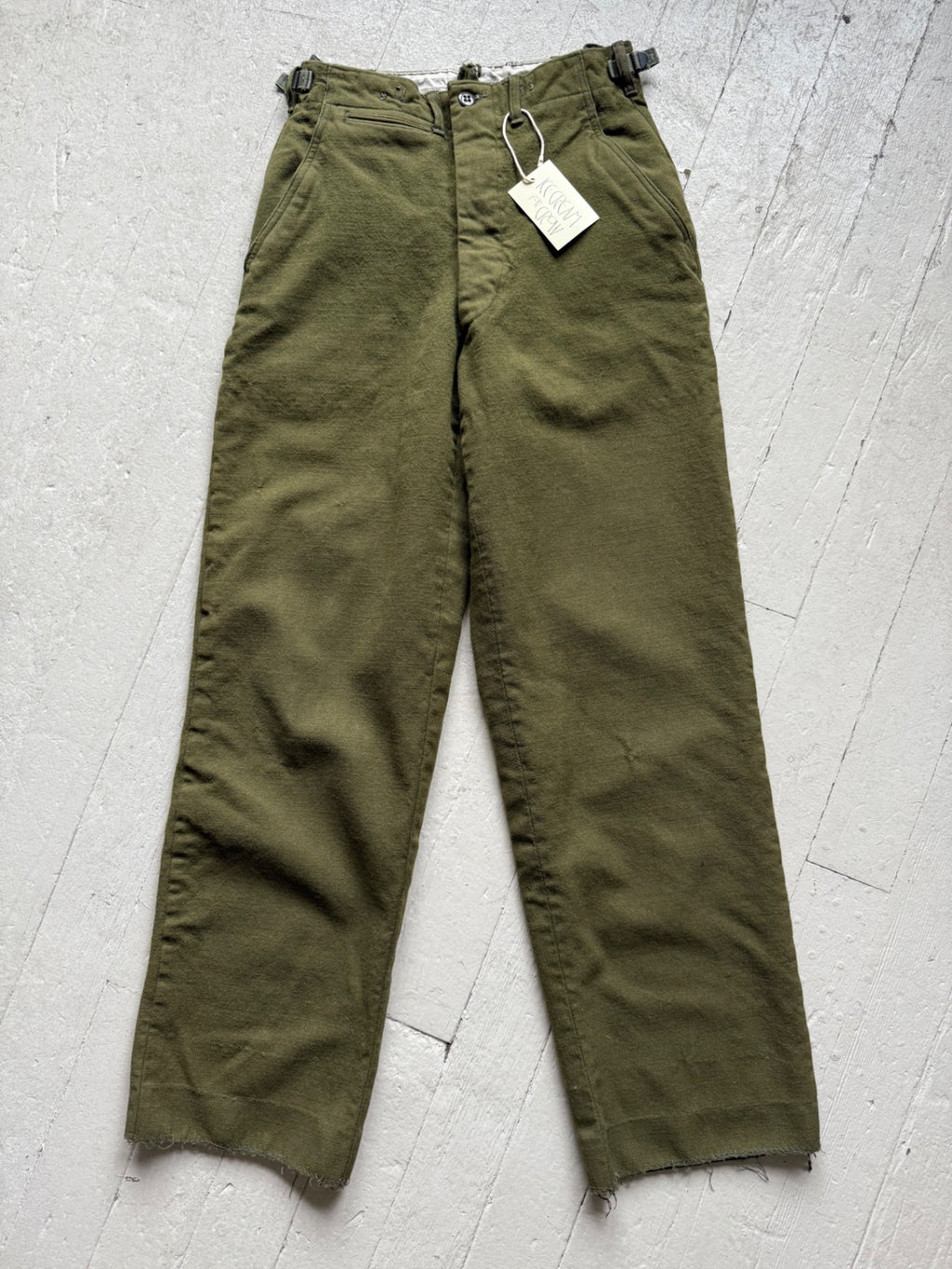 1950s Army Drab Wool Field Trousers