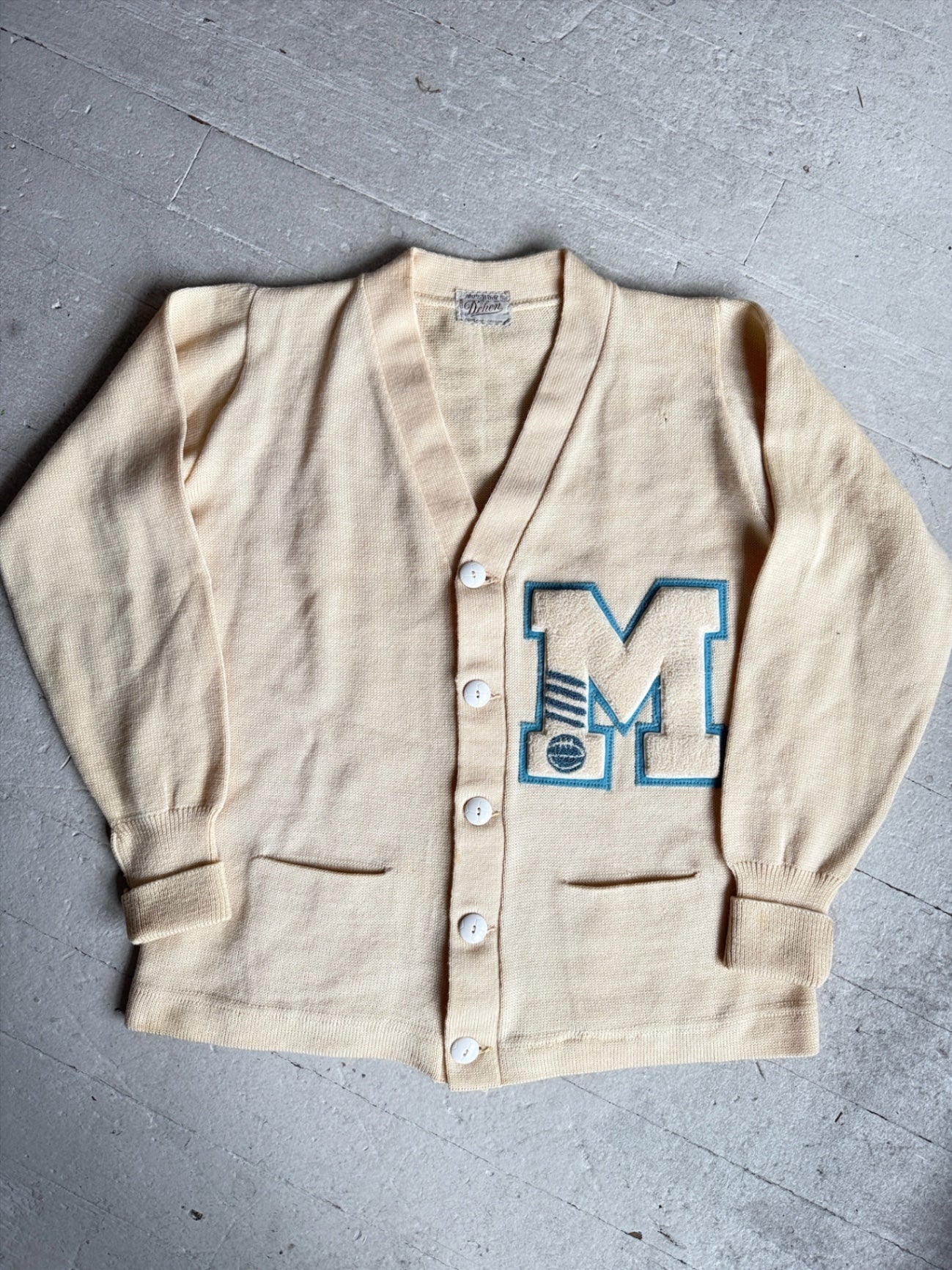 1950s Dehen Letterman’s sweater