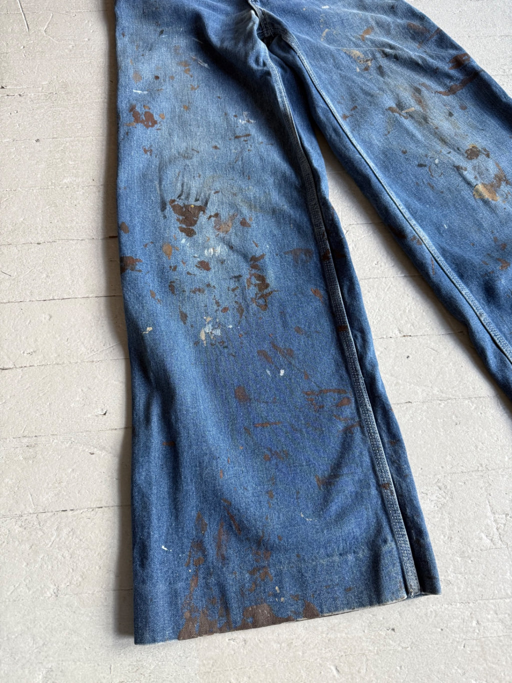 1970s Brittania Wide Leg Painter Jeans