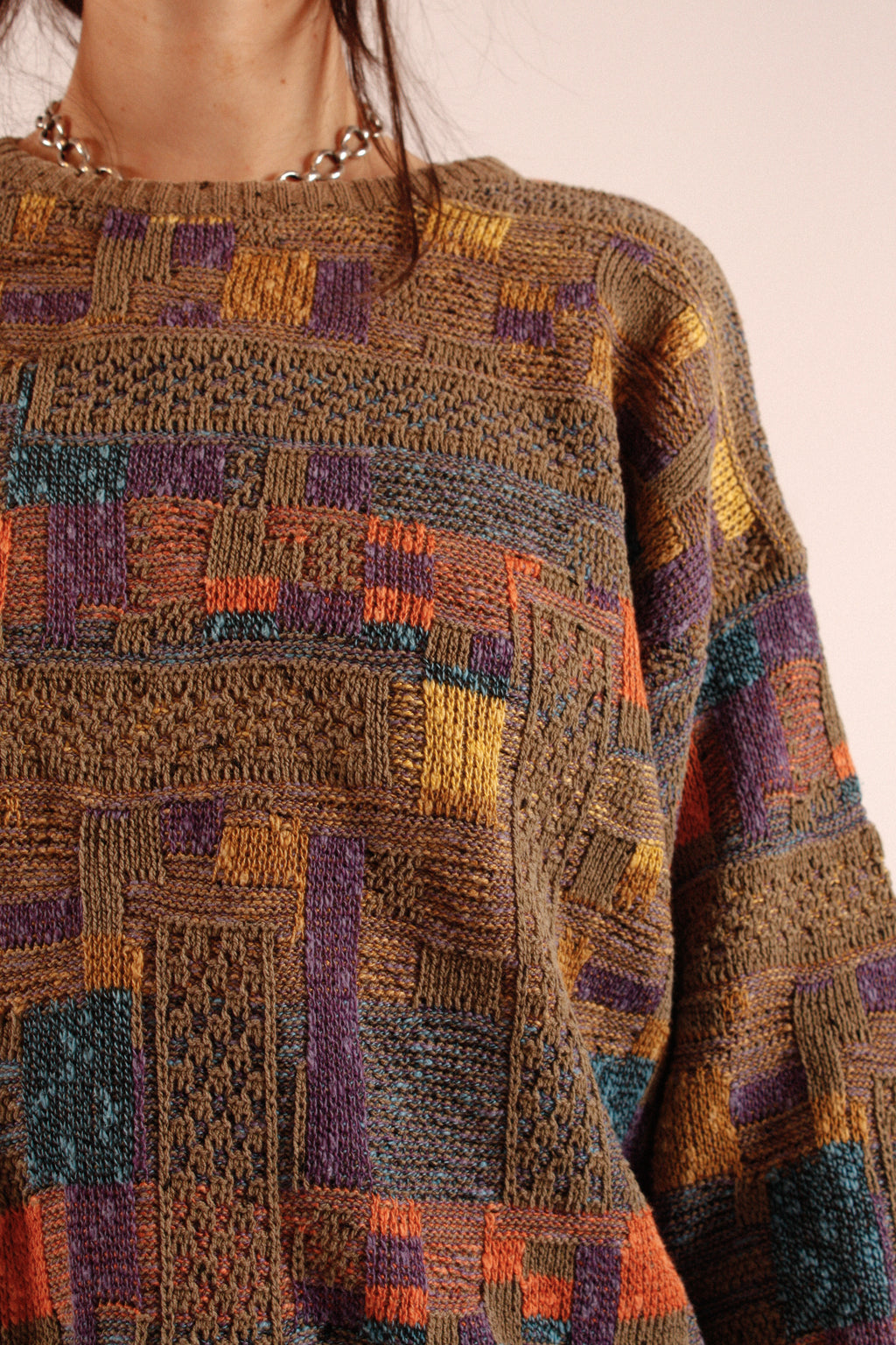 Abstract Knit Sweater