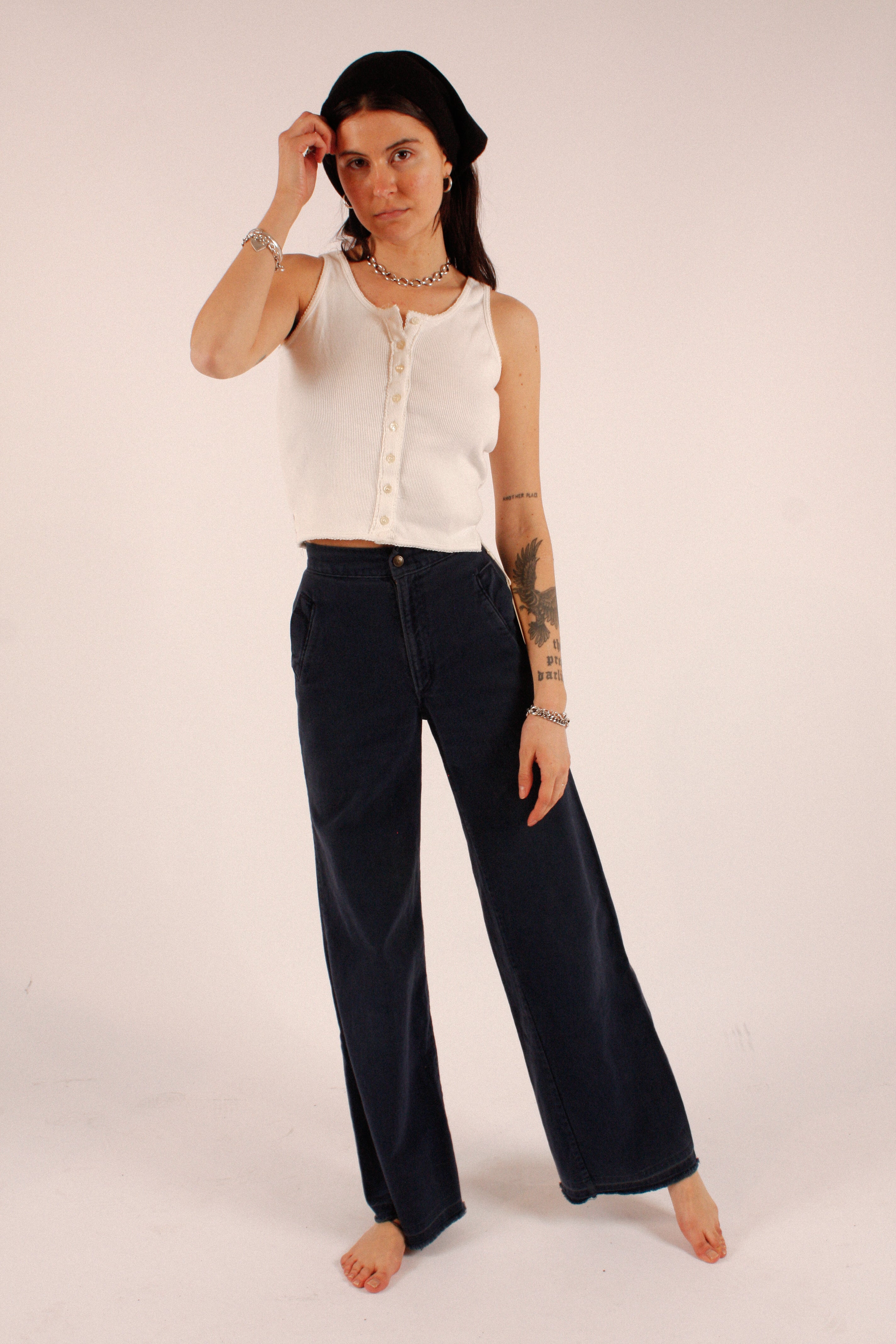 1970s Wide Leg Work Pants
