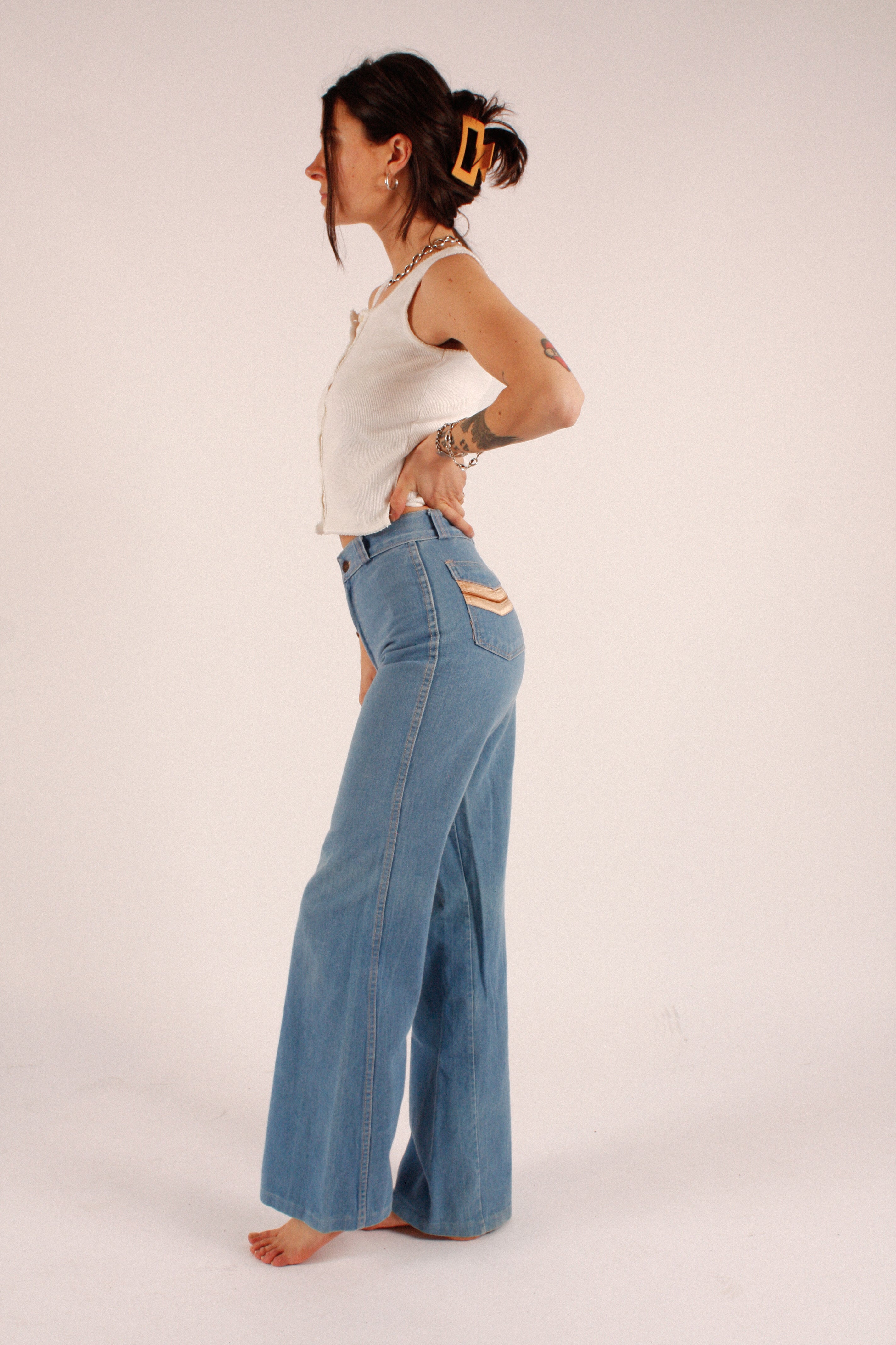 1970s Disco Jeans Bell Bottoms