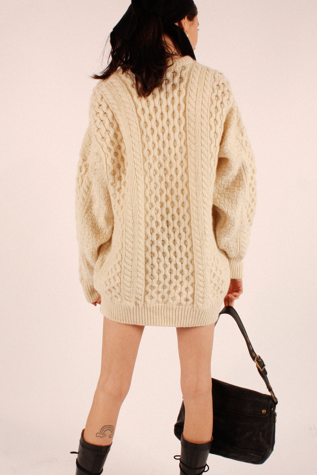 Vintage Wool Fishermans Knit Sweater Made in Ireland