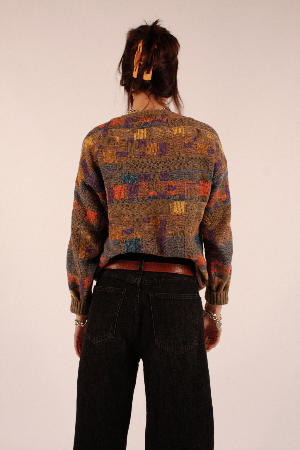 Abstract Knit Sweater