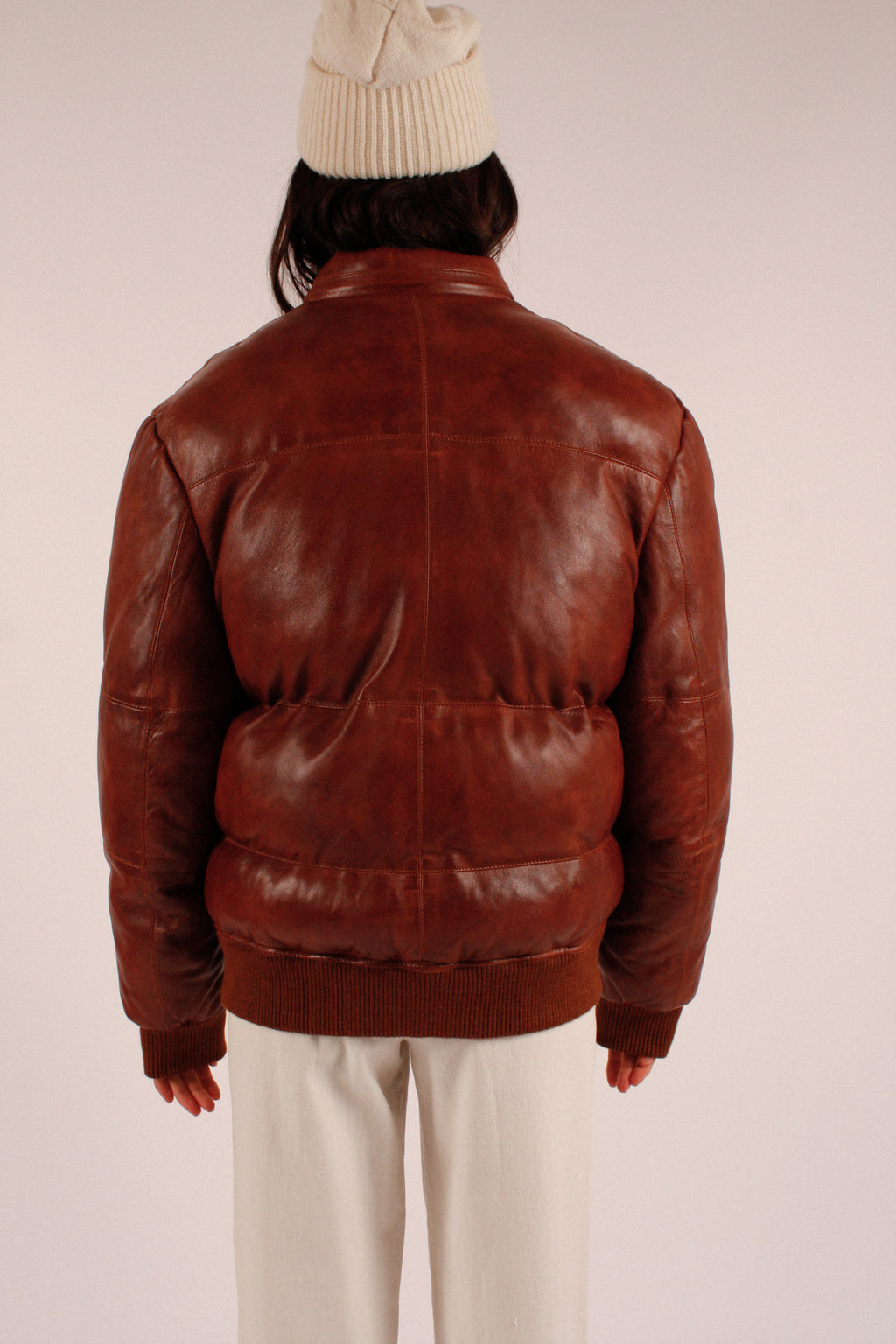 Vintage Leather Puffer