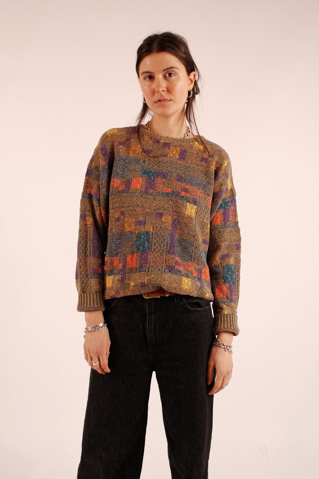 Abstract Knit Sweater