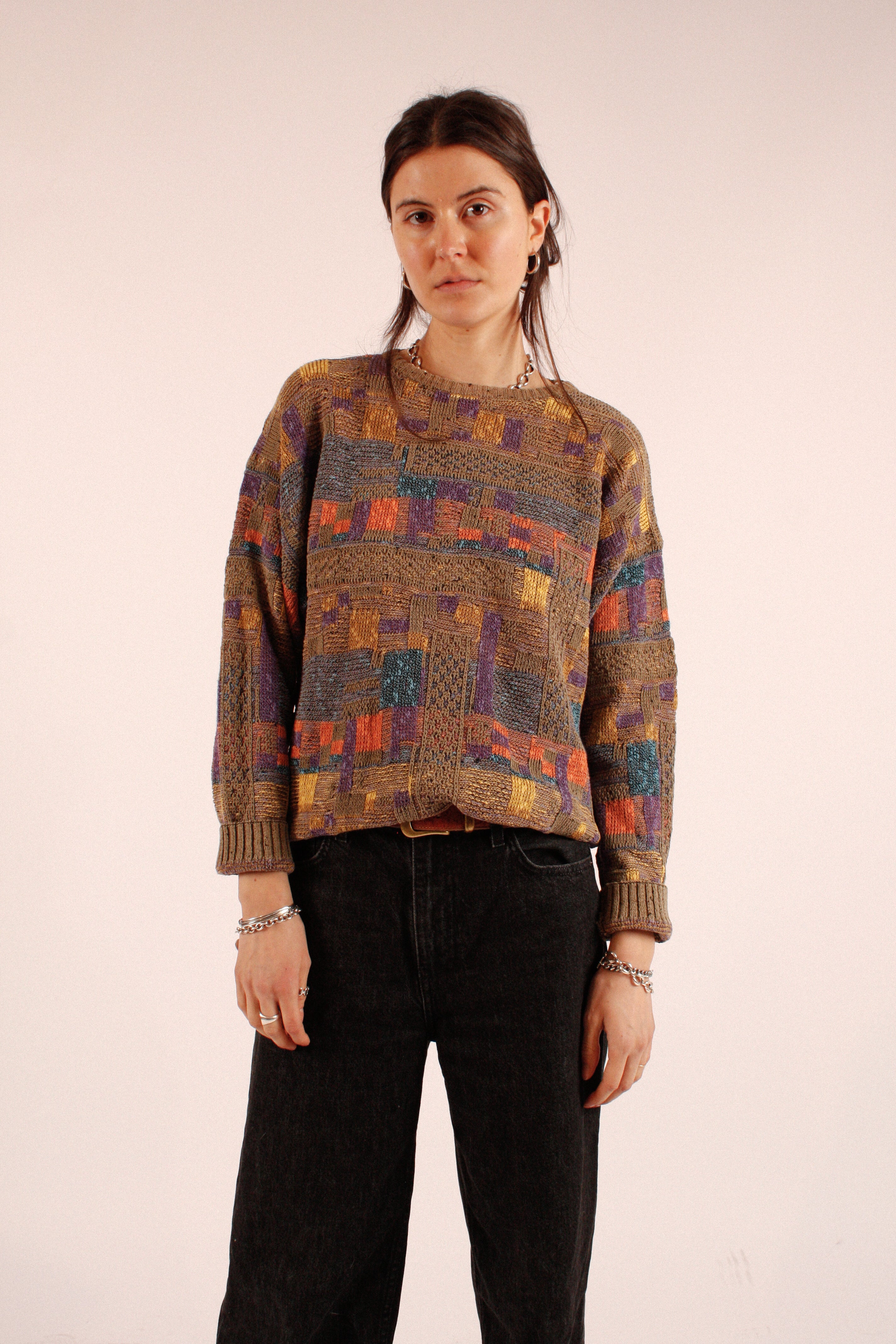 Abstract Knit Sweater
