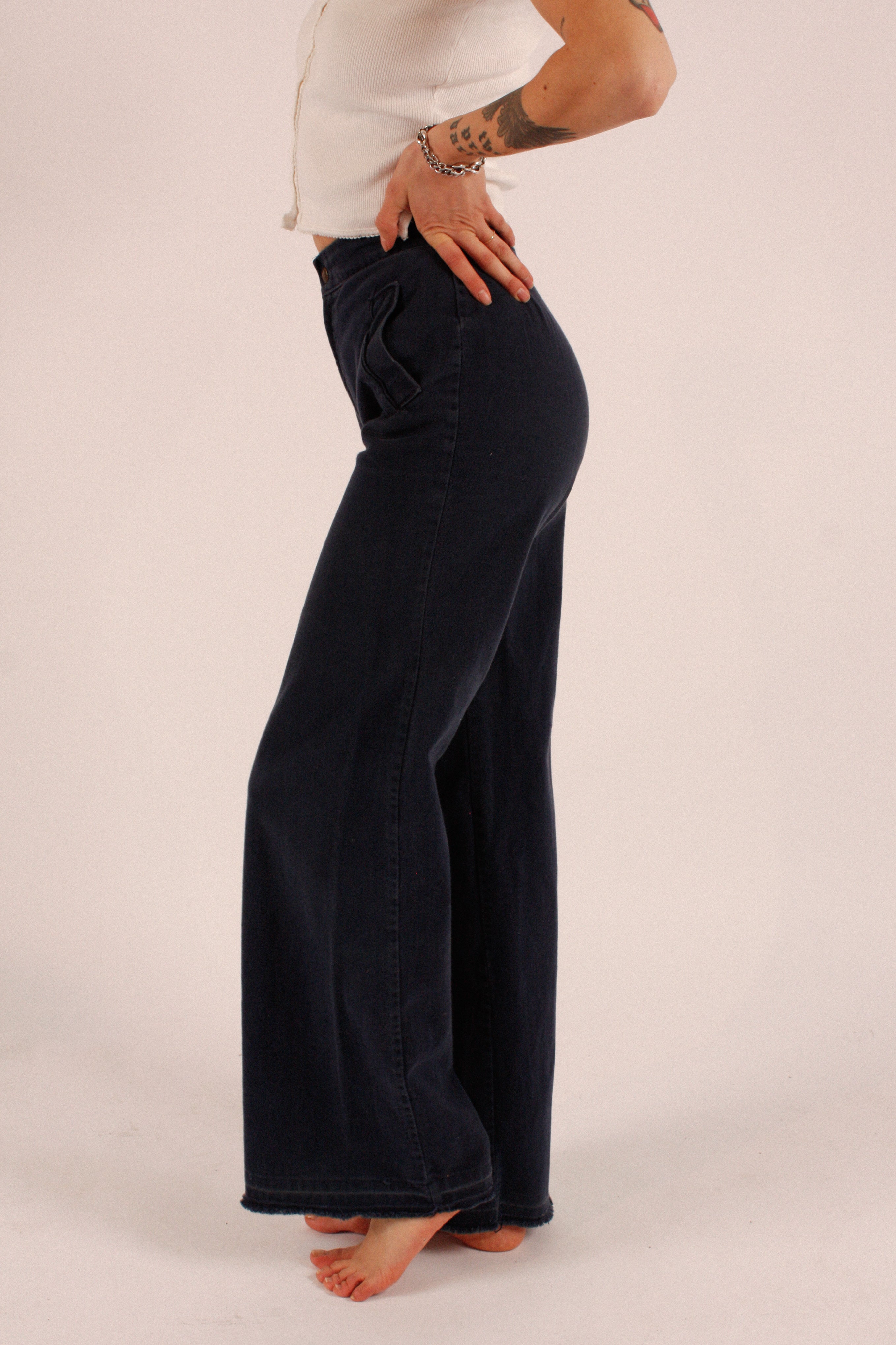 1970s Wide Leg Work Pants