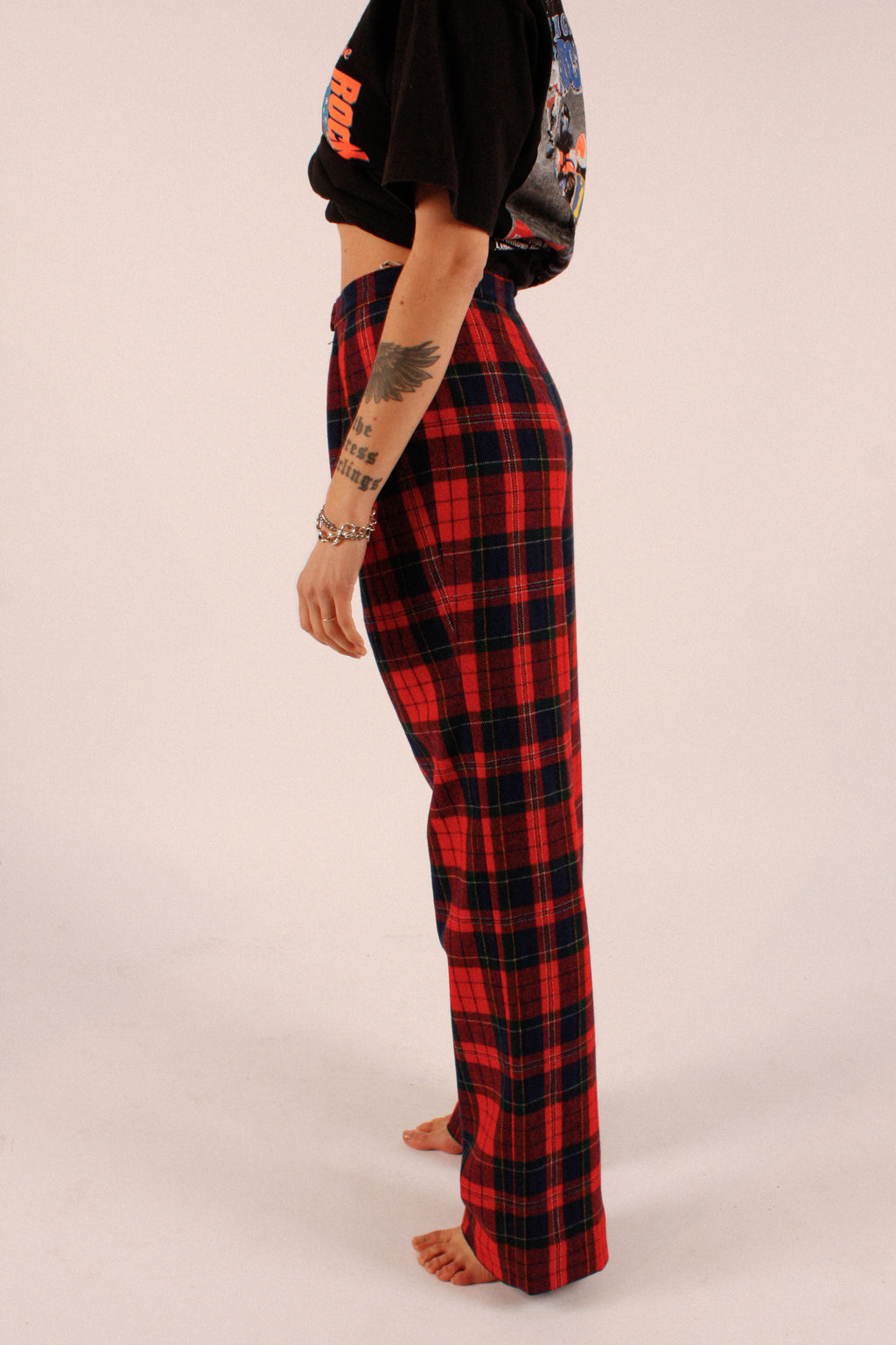 1970s Pendleton Lined Wool Plaid Pants