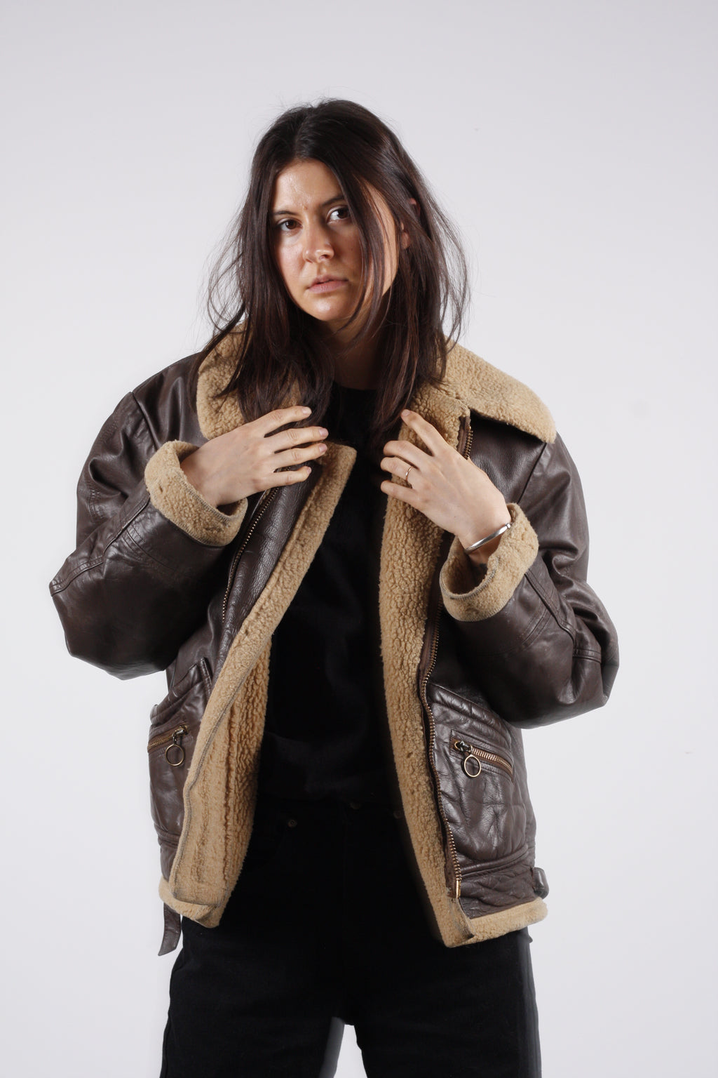 1940s Leather Flight Jacket