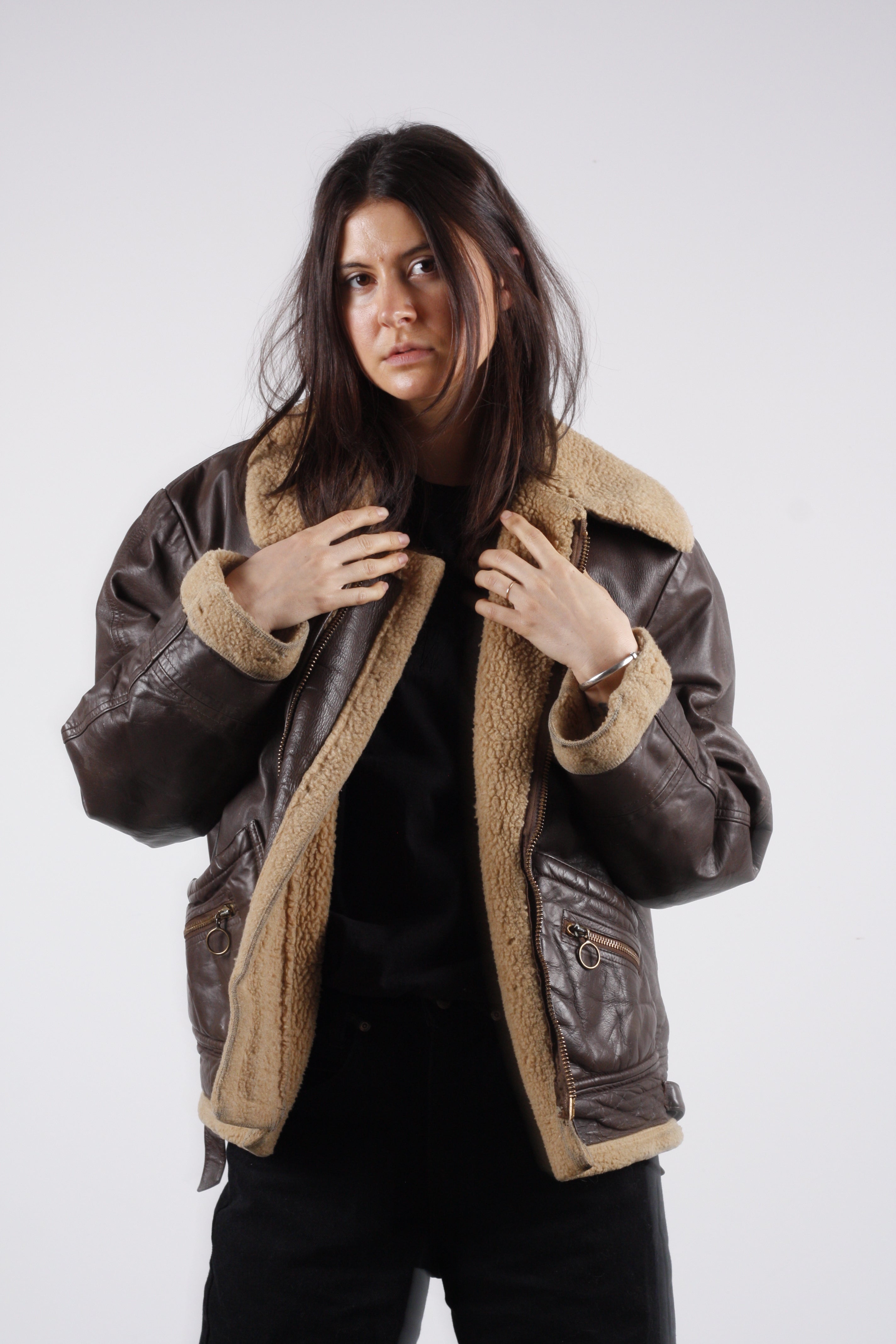 1940s Leather Flight Jacket