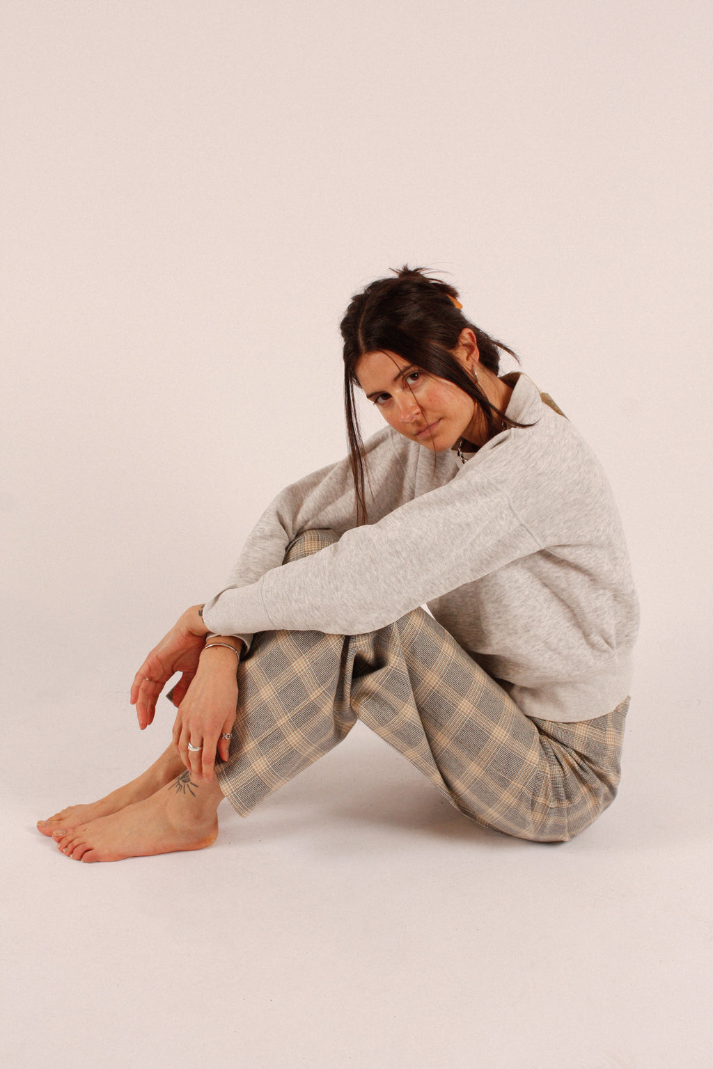 Vintage Wool Blend Lined Plaid Pants