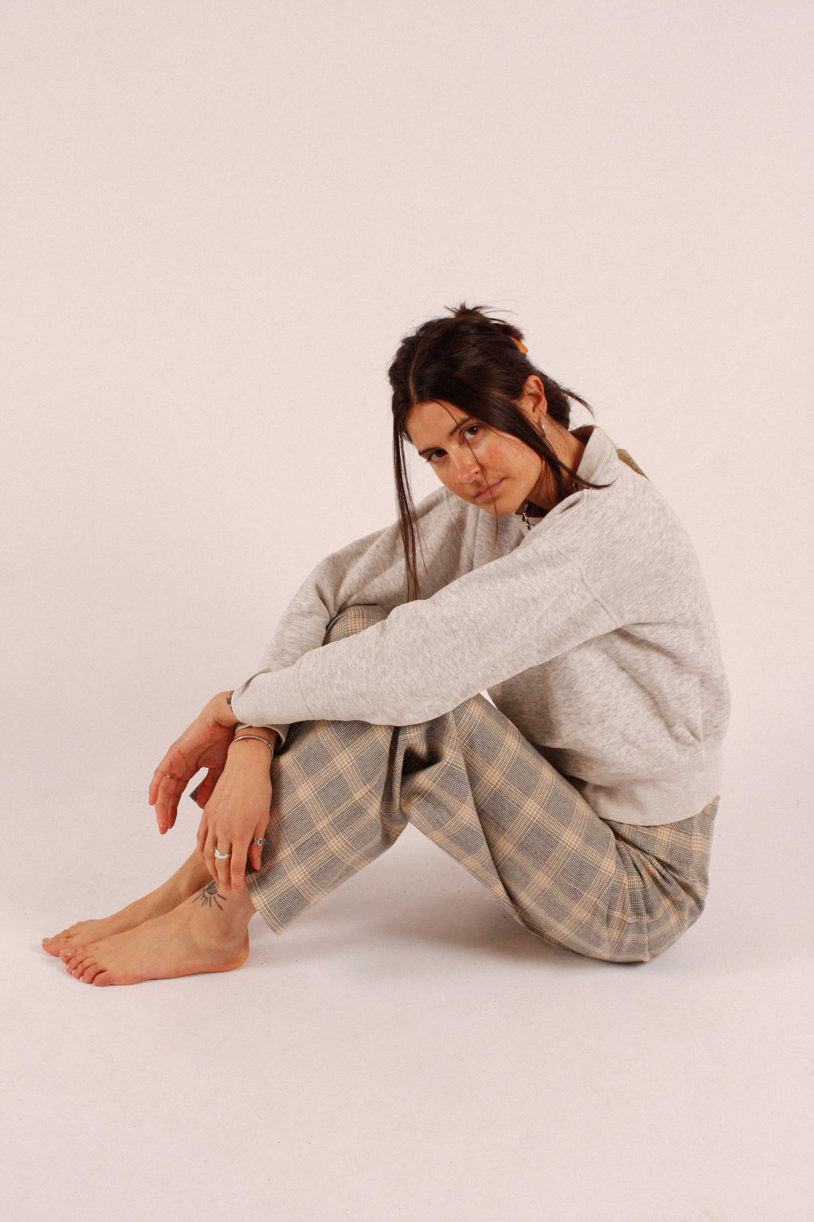 Vintage Wool Blend Lined Plaid Pants