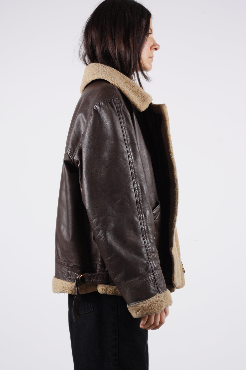 1940s Leather Flight Jacket