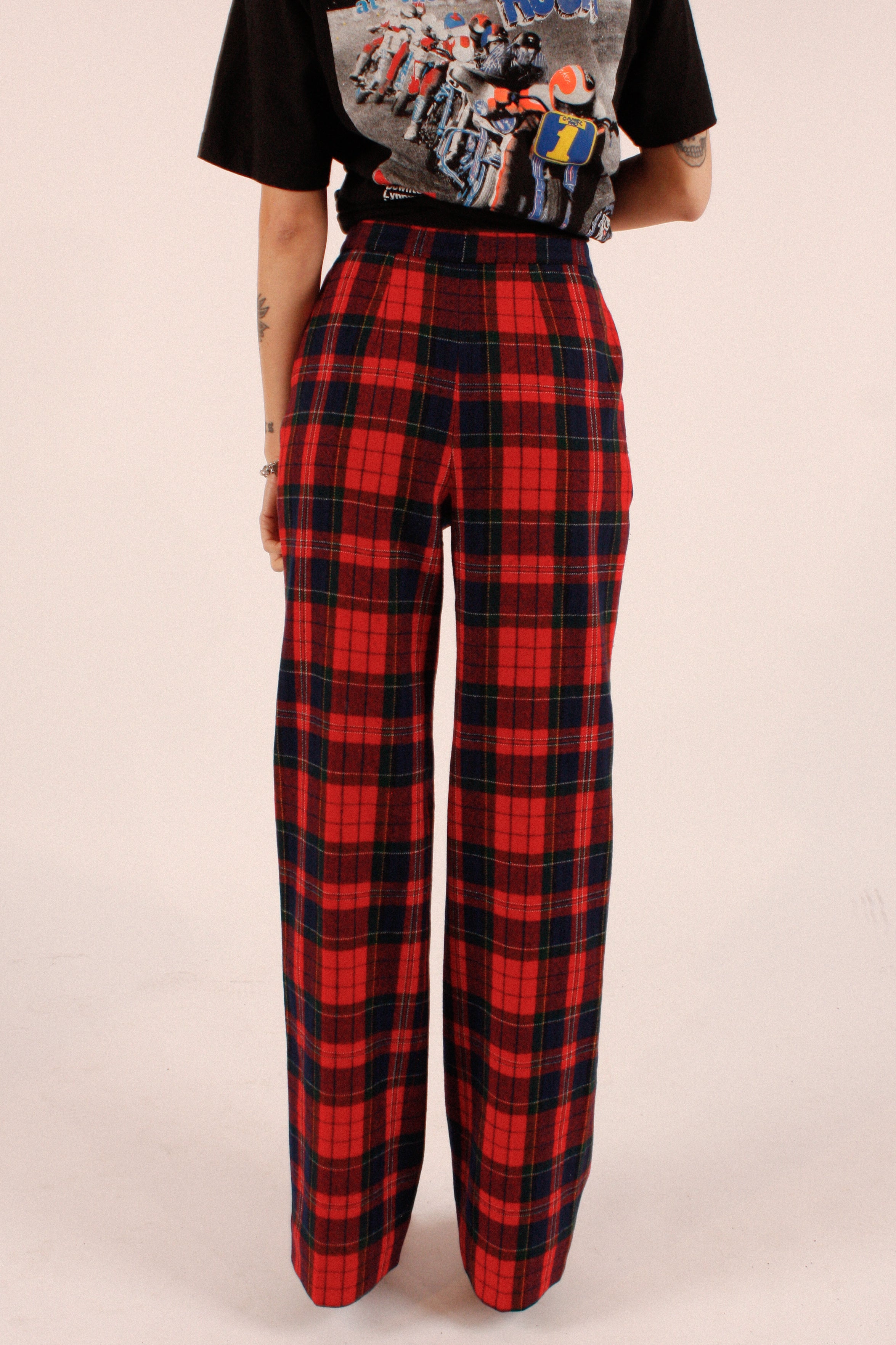 1970s Pendleton Lined Wool Plaid Pants