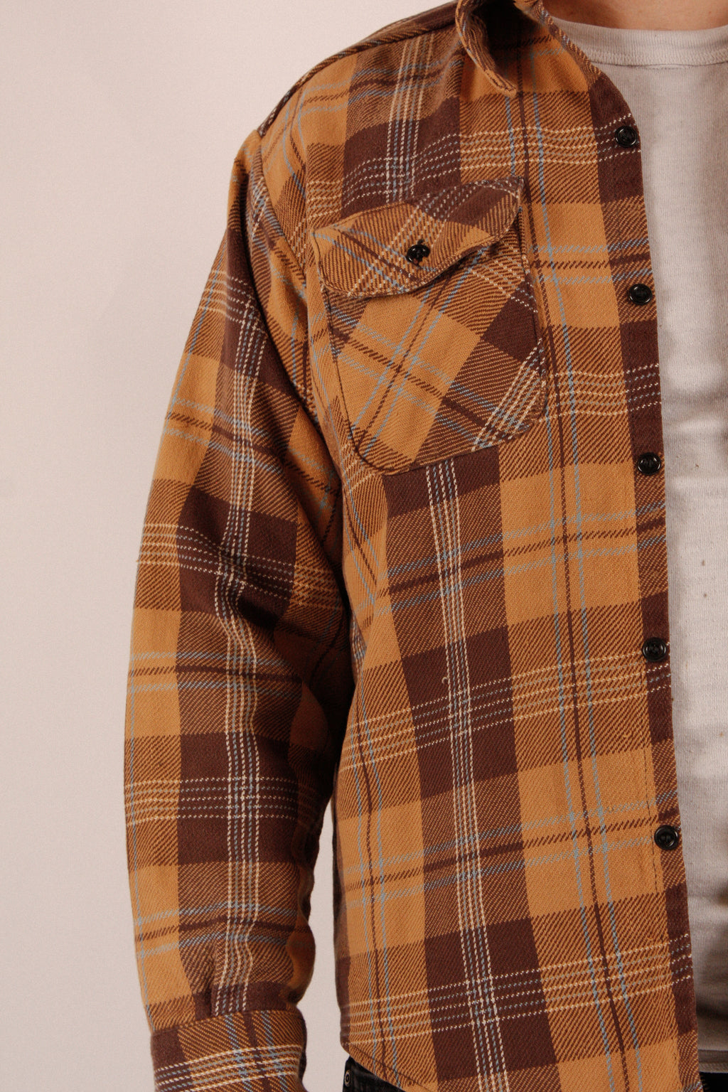 1970s Mr Leggs Thick Cotton Flannel