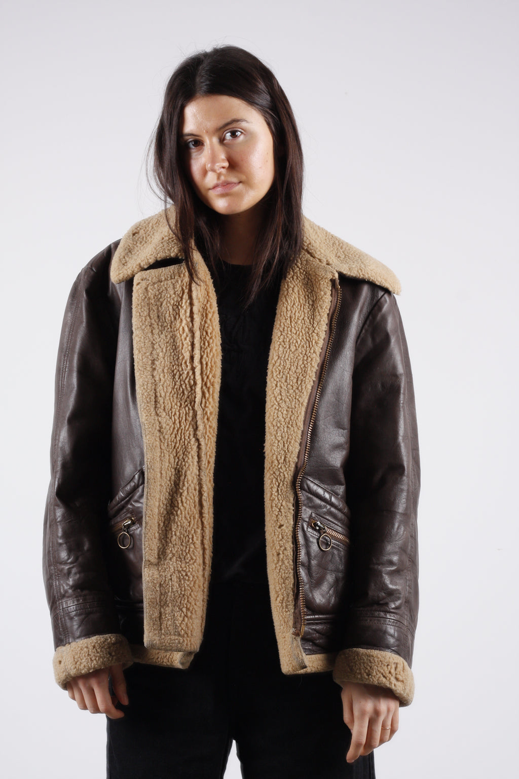 1940s Leather Flight Jacket