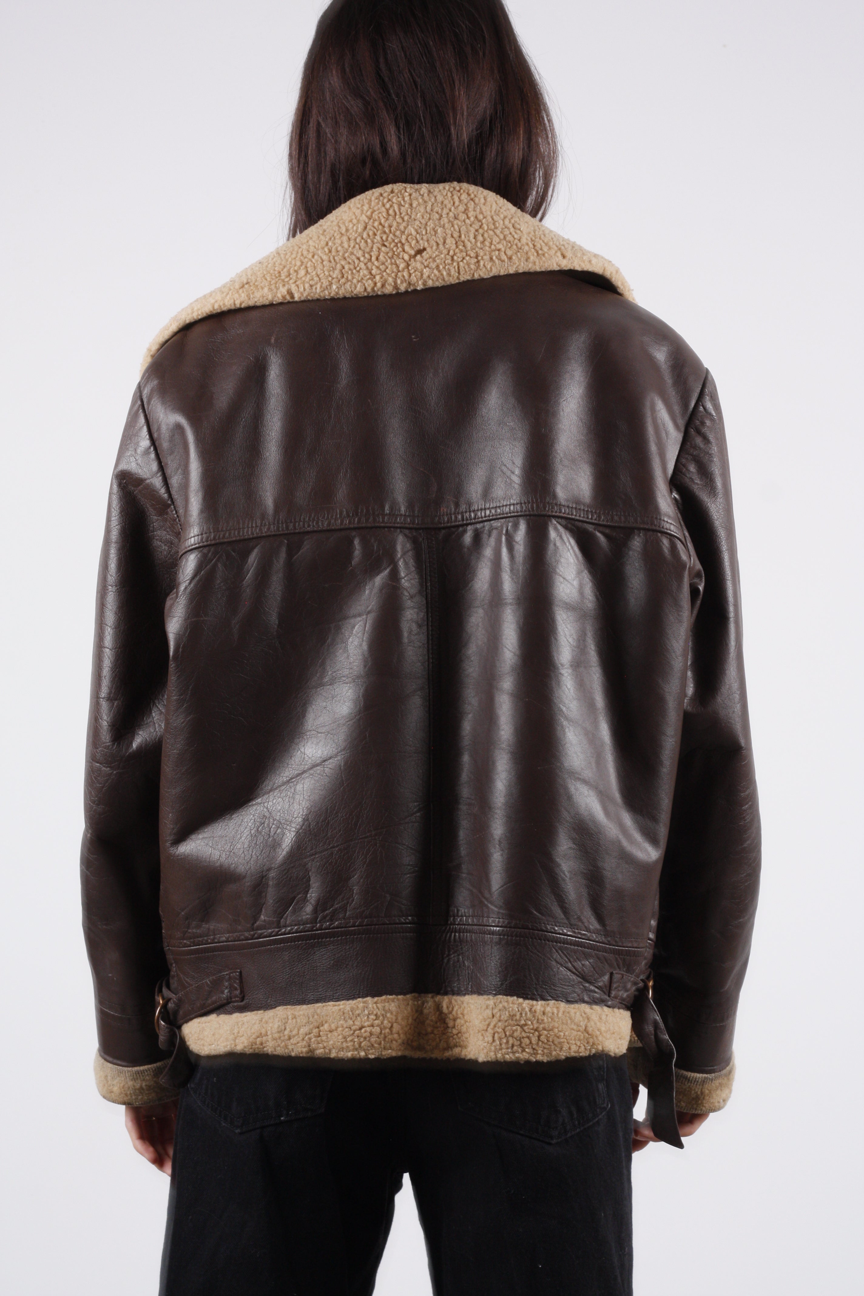 1940s Leather Flight Jacket