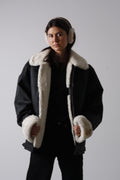 Vintage Shearling Leather Jacket