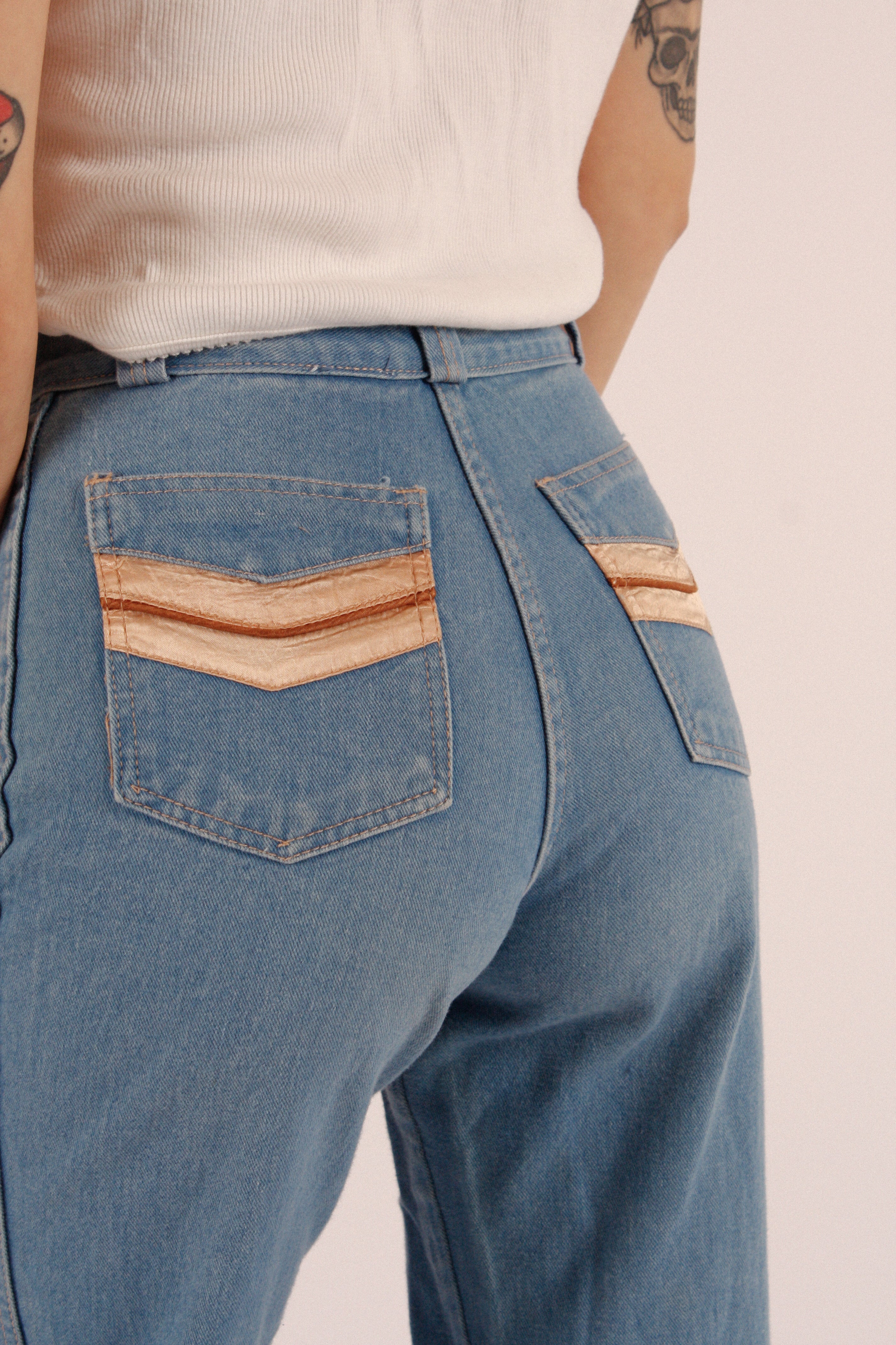 1970s Disco Jeans Bell Bottoms