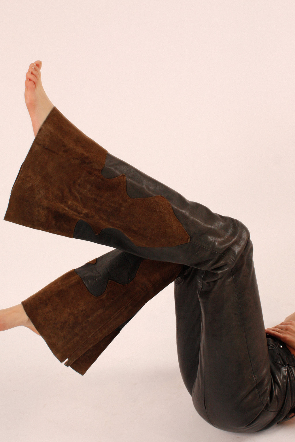 Vintage Leather Bell Bottoms